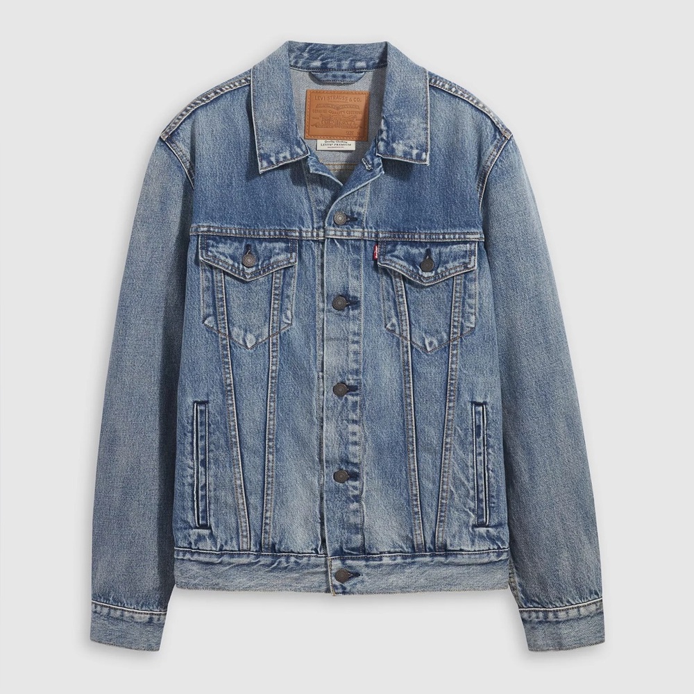 Levi’s Premium Denim Trucker Jacket XL – Unisex Fit, Oversized on Women